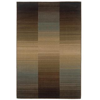 Brown Stripe Rug (32 X 55)