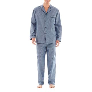 Stafford Premium Pajama Set, Blue, Mens