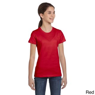 Bella Girls Jersey Cotton Short Sleeve T shirt Red Size S (7 8)