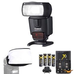 Canon 430EX II EOS Speedlite Flash w/ Rechargeable battery Kit and Diffuser