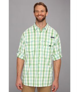 Columbia Super Bonehead Classic Long Sleeve Shirt   Extended Mens Long Sleeve Button Up (Green)