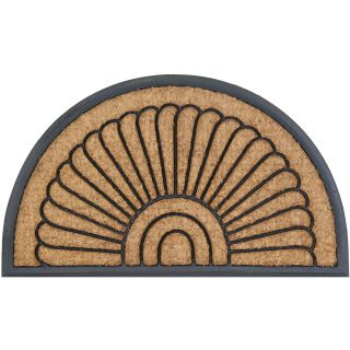 Bacova Koko Peacock Fan Coir Wedge Doormat