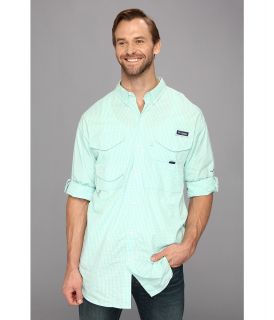 Columbia Super Bonehead Classic Long Sleeve Shirt   Tall Mens Long Sleeve Button Up (Blue)