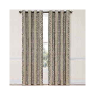 Eclipse Nolita Grommet Top Blackout Curtain Panel with Thermalayer, Linen