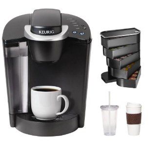 Keurig K45 Elite Single Cup Home Brewing System w/ Bonus 12 Count K Cup Variety Box + Nifty 6650 Single Serve Coffee Baskets + Coffee Mug & Iced Beverage Cup Kitchen & Dining