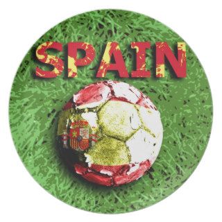 Old football (spain) party plates