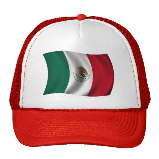 Mexican Flag Waving Trucker Hats