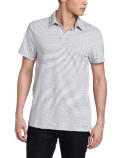 Calvin Klein Jeans Men's Evening Stripe Short Sleeve Polo, Altitude, Small at  Mens Clothing store