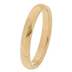 10k Yellow Gold Women's Comfort Fit 3 mm Wedding Band Gold Rings