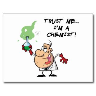Trust Me, I'm a Chemist Postcard