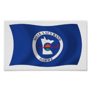 Mille Lacs Band Reservation Flag Poster Print