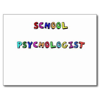 SCHOOL PSYCHOLOGIST POST CARDS