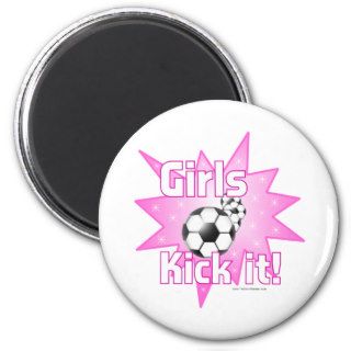 Girls Kick it Magnets