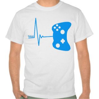 Gaming Heart Beat   gamer video games geek pad Shirts