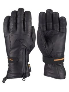 KJUS Men's Stealth II Leather Glove BLACK M Clothing