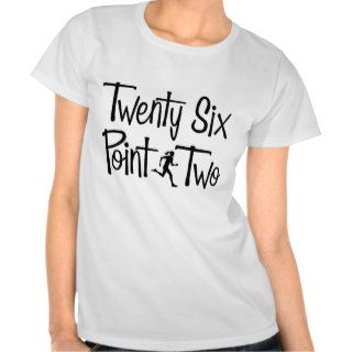 Twenty Six Point Two, hers, black T shirts