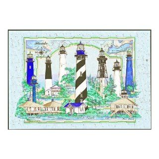 Heritage Puzzle Florida Lighthouse Collage 550 Piece Jigsaw Puzzle Toys & Games