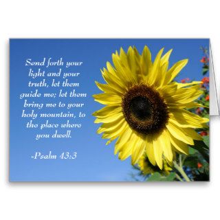 Psalm 43   Inspirational Quotes Greeting Card