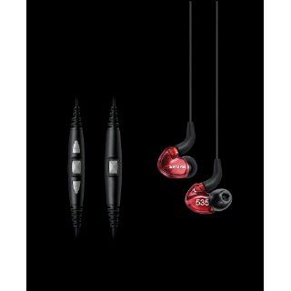 Shure SE535LTD EFS Limited Edition Sound Isolating Earphones with Remote and Mic, Red Musical Instruments
