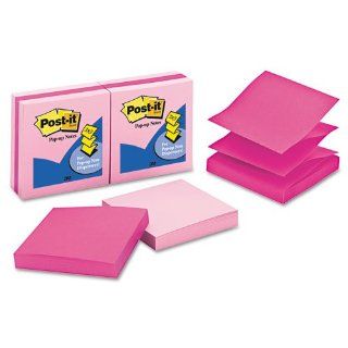 Post it Pop up Notes Heart Dispenser Refills, 100 3 x 3 Sheets, Assorted Pink, 6 Pads/Pack 