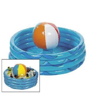 Inflatable Beach Ball In Pool Cooler 