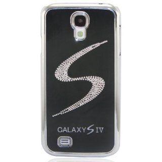 Save4pay�Lucky Red Bling Diamond "S" Line LED Changed Color Sense Flash light Case Cover For Samsung Galaxy i9500 S4 IV Stainless Steel Wire Drawing Hard Shell Back Skin Gift Cell Phones & Accessories