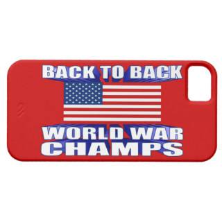 Back 2 Back World War Champs US Flag iPhone 5 Case