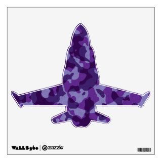 Purple Fighter Plane Military Wall Decals