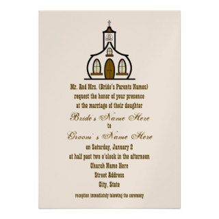 Church Wedding Invitation