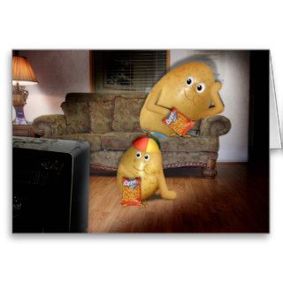 Couch Potatoes Father & Son Card