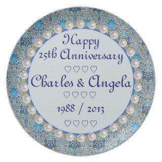 CUSTOMIZABLE (ANY #/Name/Dates) Anniversary Plate