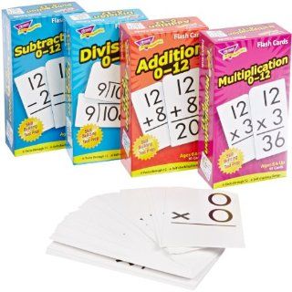 Trend Enterprises Math Operations Flash Cards Pack   Set of 4