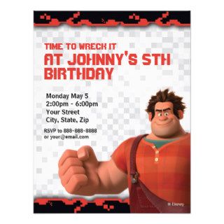 Wreck It Ralph Birthday Invitation