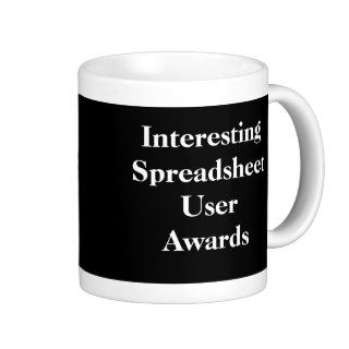 Spreadsheet User Awards   Customisable Joke Mug