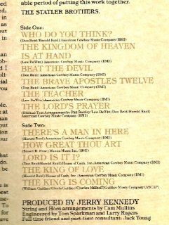 STATLER BROTHERS   holy bible new testament MERCURY 1052 (LP vinyl record) Music