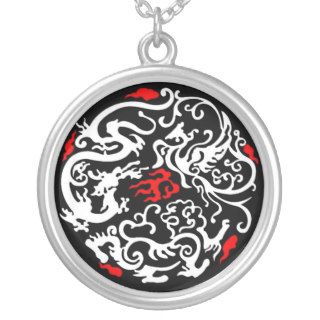Cool Dragon and Pheonix Love Necklace
