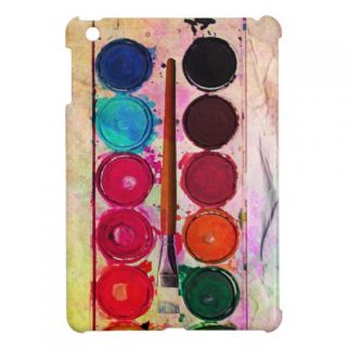 Fine Art Paint Color Box & Funny Artist Brush Case For The iPad Mini