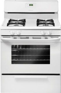 Frigidaire FFGF3015L 30" Freestanding Gas Range with Ready Select Controls and Sealed Gas Burners, White Kitchen & Dining