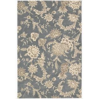 Hand tufted Gatsby Slate Rug (3'9 x 5'9) Nourison 3x5   4x6 Rugs