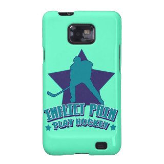 Inflict Pain Play Hockey Cell Phone Case Samsung Galaxy S2 Case