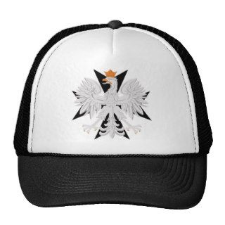 Polish Eagle Maltese Cross Mesh Hat