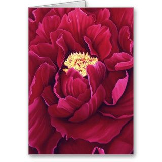 Peony Greeting Card