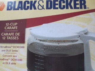 Black & Decker [Black and Decker] Replacement Glass Coffee Carafe    12 Cup Carafe de Rechange with Individual Cup Markings    NEW IN BOX as shown  Coffee Machine Replacement Parts  