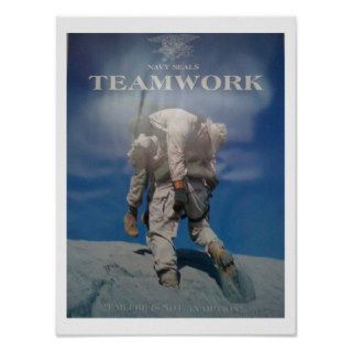 U.S. Navy Seal Teamwork Poster