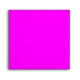 Blank Custom Fuschia Pink Square Envelopes