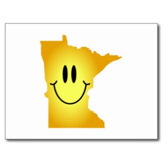 Minnesota Smiley Face Postcard