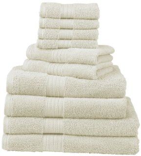 Divatex Home Fashions 540 GSM 12 Piece Deluxe Complete Towel Sets, Cream  