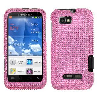 Asmyna MOTXT556HPCDMS004NP Luxurious Dazzling Diamante Case for Motorola Defy XT 556   1 Pack   Retail Packaging   Pink Cell Phones & Accessories