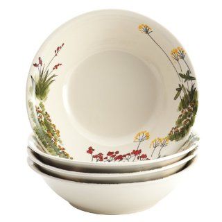 Paula Deen Signature Dinnerware Southern Rooster 4 Piece Stoneware Soup and Pasta Bowl Set Saute Pans Kitchen & Dining
