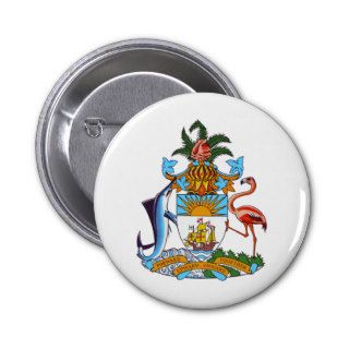 Coat of arms of Bahamas Pinback Button
